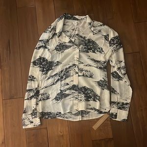 Reformation printed blouse